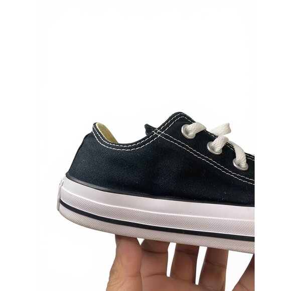 Converse All Star Low Black White Sneakers Mens 4 Womens 6 Chuck Taylor Shoes - Picture 14 of 16